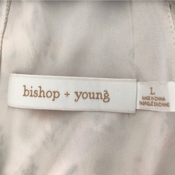 Bishop & young yellow floral tiered maxi dress in size L - Picture 8 of 11